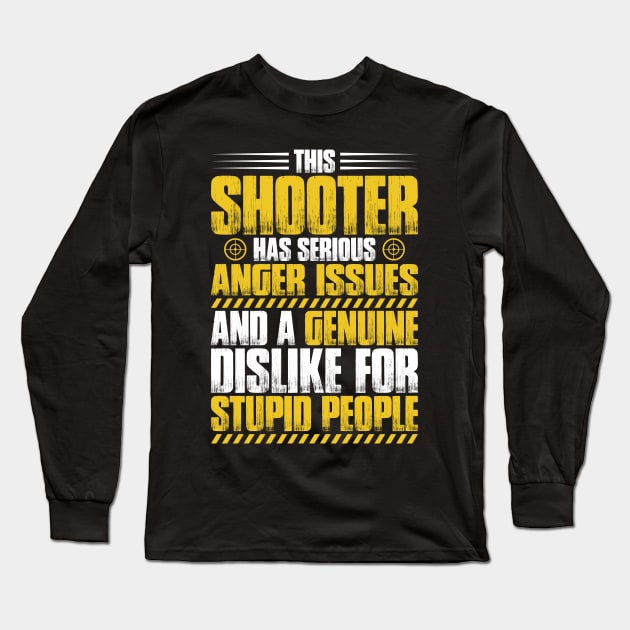 Shooter Shooting Sports Gun Range Gift Present Long Sleeve T-Shirt by Krautshirts